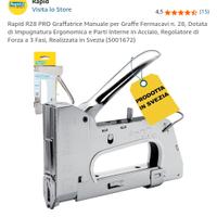 Graffatrice Rapid R28 PRO Fermacavi