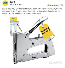 Graffatrice Rapid R28 PRO Fermacavi