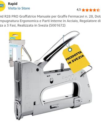 Graffatrice Rapid R28 PRO Fermacavi