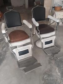Poltrone da barbiere vintage anni '40/'50