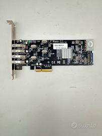 Scheda PCIe USB 3.0 4 Porte StarTech PEXUSB3S42V (