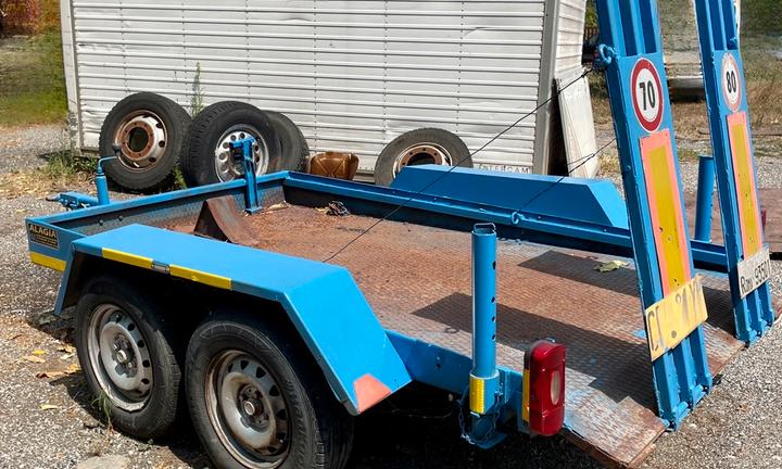 Rimorchio 2 assi - trasporto macchine operatrici