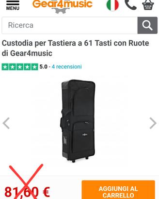 custodia per strumenti