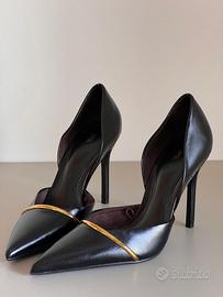 Décolleté Zara nere con dettaglio dorato – tg. 38