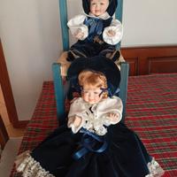 Bambole in ceramica da collezione 