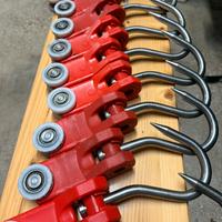 Ganci inox/nylon per guidovia macello