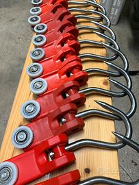 Ganci inox/nylon per guidovia macello