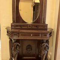 Specchio con cassettiera