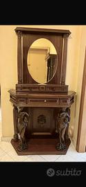 Specchio con cassettiera