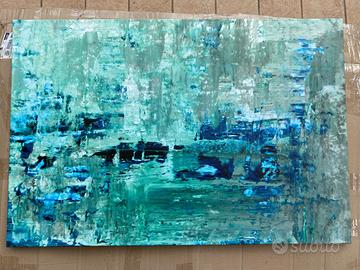 Quadro contemporaneo lastra di ghiaccio 100x67
