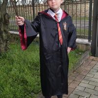 Costume da Harry Potter 7-9 anni con bacchetta