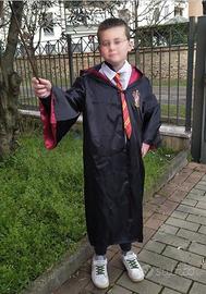 Costume da Harry Potter 7-9 anni con bacchetta