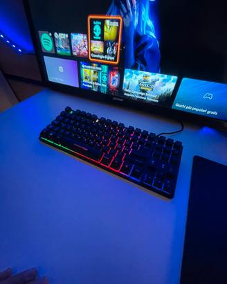 Tastiera Gaming a Membrana  Trust GXT RGB -