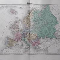 Carta geografica dell'Europa a colori