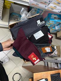 Stock calze lunghe lana e cotone nuove con cartell