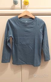 Maglia a Maniche Lunghe Blu Avio Blu bambino