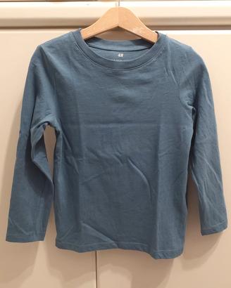 Maglia a Maniche Lunghe Blu Avio Blu bambino
