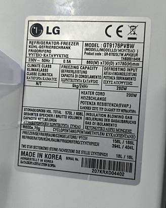 Ricambi interni LG GT9176PVBW 