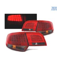 FANALI A LED AUDI A3 8P 04-08 SPORTBACK ROSSO FUMÉ