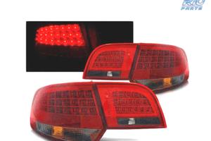 FANALI A LED AUDI A3 8P 04-08 SPORTBACK ROSSO FUMÉ