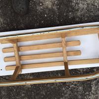 Slitta legno vintage marca Sfida anni 70