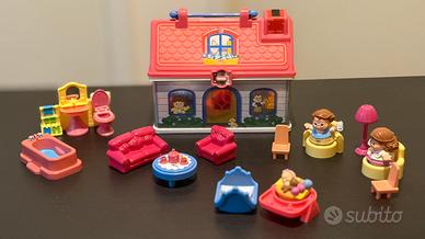 GIOCATTOLI GIOCHI CASETTA FISHER PRICE + ACCESSORI