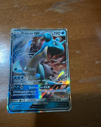 Carta pokemon lapras gx