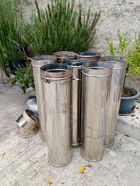 tubo canna fumaria inox diametro 25 