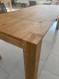 Tavolo anticato allungabile fine serie