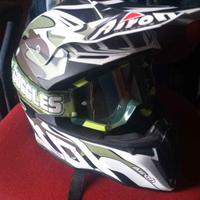 casco con mascherina  airoh 