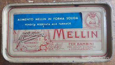 VECCHIA SCATOLA IN LATTA MELLIN VENTENNIO