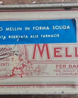 VECCHIA SCATOLA IN LATTA MELLIN VENTENNIO