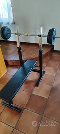 Panca piana con bilancere