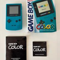 Nintendo Game Boy Color Teal - Boxato con manuali
