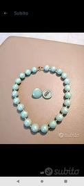 Collana con orecchini a clips 