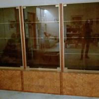 Mobile soggiorno anni 70 interamente in radica