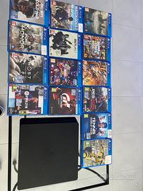 Ps4 slim 500gb + volante + giochi