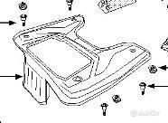 Pannello pavimento Peugeot Belville 125 grigio