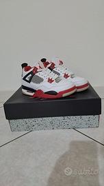Scarpe AIR JORDAN 4 RETRO '- Sneakers alte - white