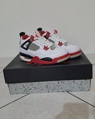 Scarpe AIR JORDAN 4 RETRO '- Sneakers alte - white
