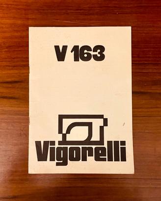 Libretto di istruzioni Vigorelli V163 originale