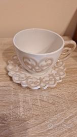 set tazzina con piattino coordinato