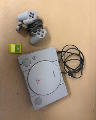Playstation 1 + controller + memory card
