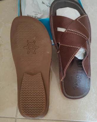 Sandali uomo SanaGens 40 cuoio