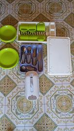 set da sei posate e piatti 