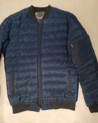 J.STYLE Giacca Bomber mezza stagione Tg. L Blu