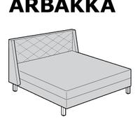Testiera letto 140 cm ikea arbakka