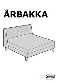 Testiera letto 140 cm ikea arbakka
