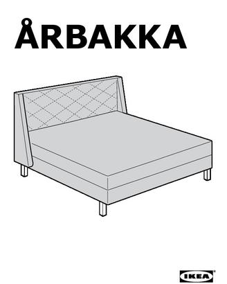 Testiera letto 140 cm ikea arbakka