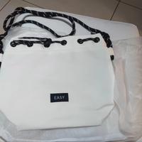 borsa casual bianca in tessuto